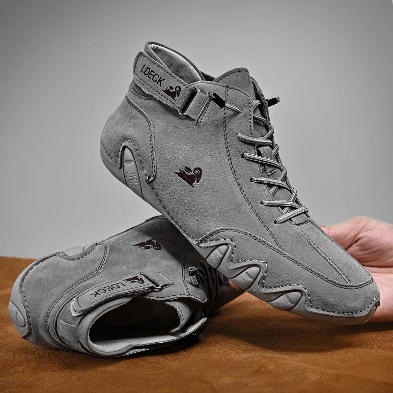 Eric Chaussures en Cuir à Lacets pour Homme – Baskets de Bureau Respirantes et Confortables pour Tous les Jours