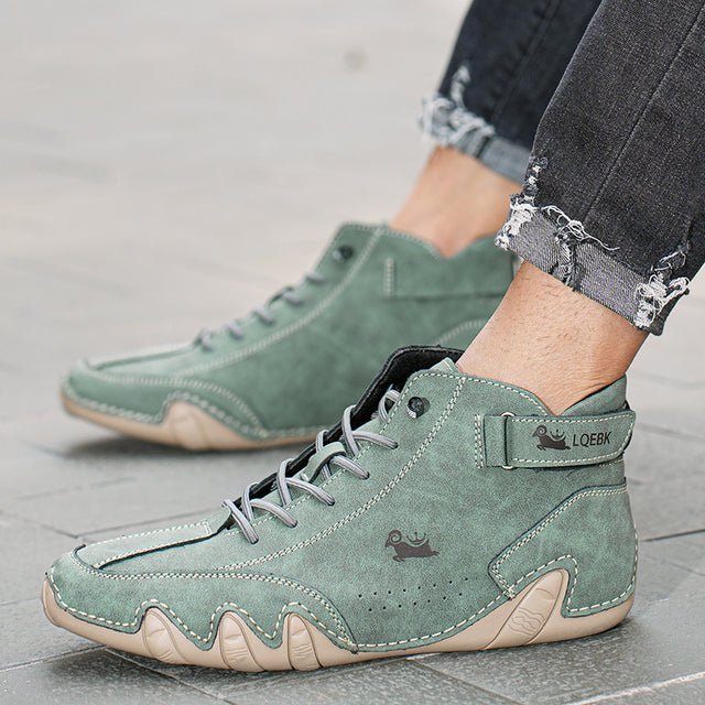 Eric Chaussures en Cuir à Lacets pour Homme – Baskets de Bureau Respirantes et Confortables pour Tous les Jours