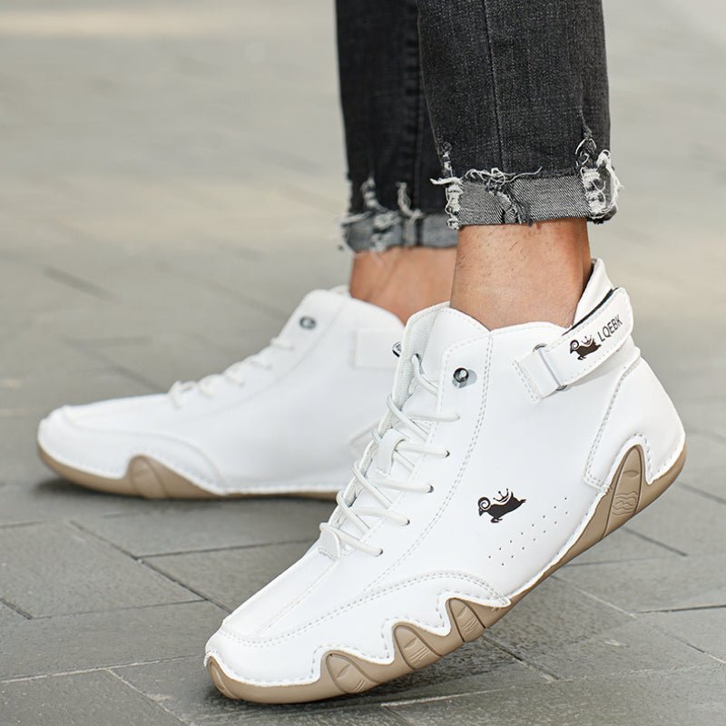Eric Chaussures en Cuir à Lacets pour Homme – Baskets de Bureau Respirantes et Confortables pour Tous les Jours