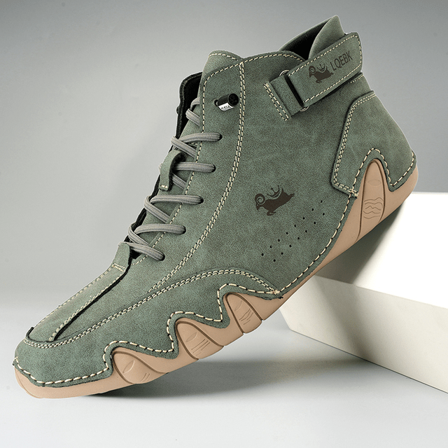 Eric Chaussures en Cuir à Lacets pour Homme – Baskets de Bureau Respirantes et Confortables pour Tous les Jours
