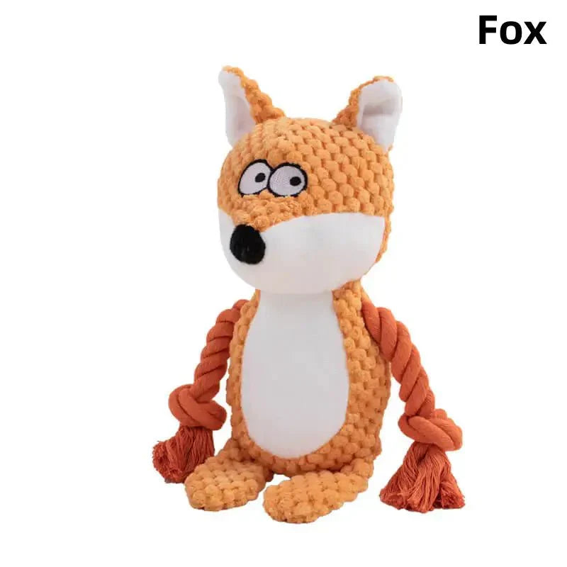 Dog Plush Wolf Toy | Durable Chew Companion – For Strong Chewers