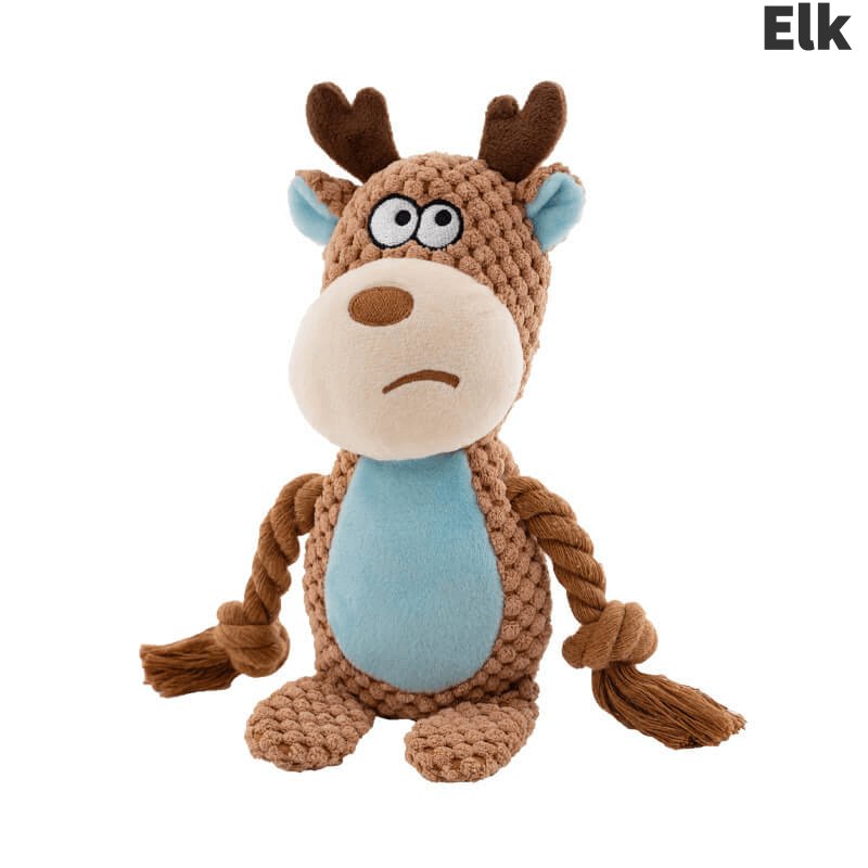 Dog Plush Wolf Toy | Durable Chew Companion – For Strong Chewers