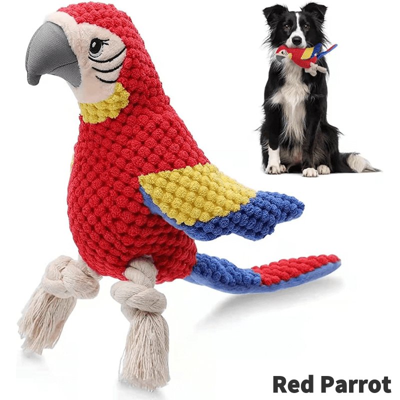 Dog Plush Wolf Toy | Durable Chew Companion – For Strong Chewers