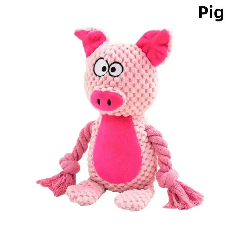 Dog Plush Wolf Toy | Durable Chew Companion – For Strong Chewers