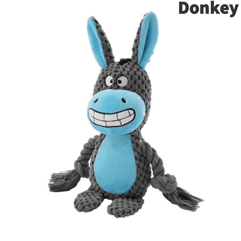 Dog Plush Wolf Toy | Durable Chew Companion – For Strong Chewers