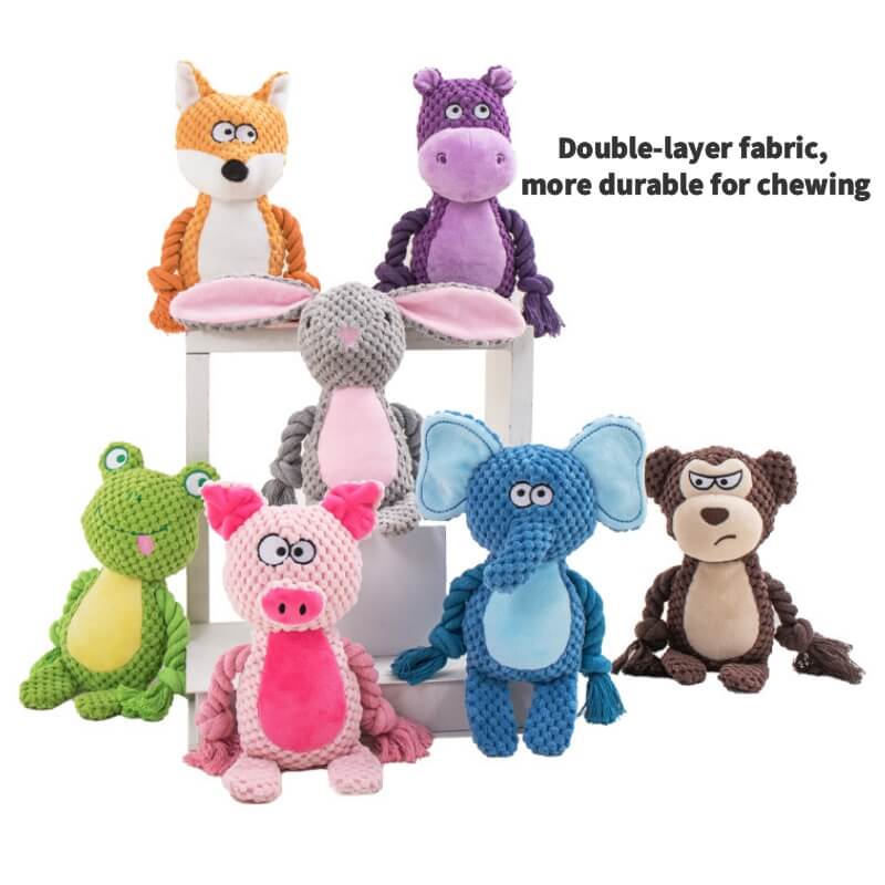 Dog Rope Plush Toy | Durable Tug & Chew – For Strong Chewers