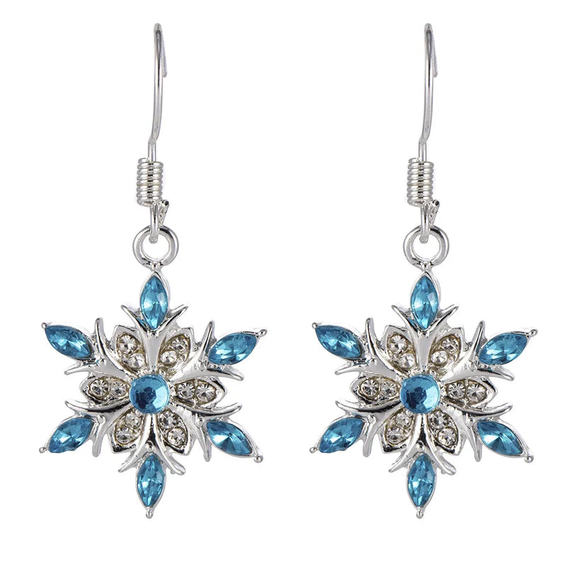 Christmas Snowflake Earrings | Festive Women's Jewellery-Nora Luxe