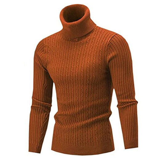 Bellivaro | Klassisk Herre Rullekrave Sweater | Slank Strikket Pullover