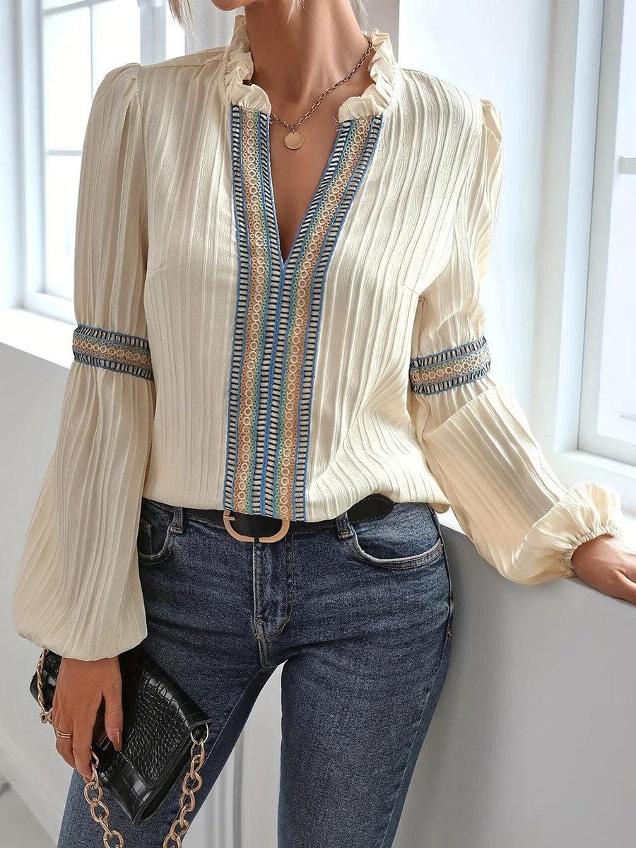 Blouse Chic Vintage pour Femme