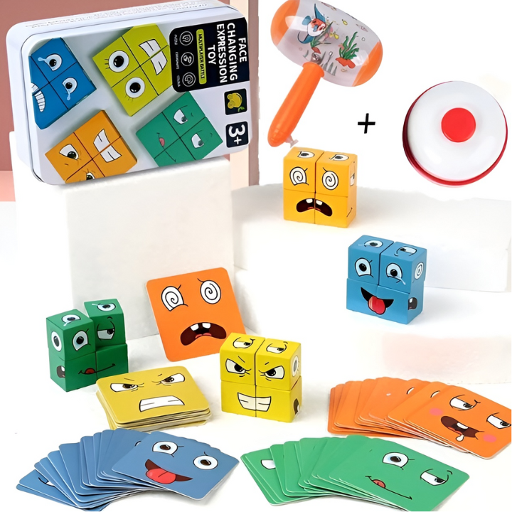 EmotiPlay™ | Pädagogisches Holzspiel für Emotionen & Motorik