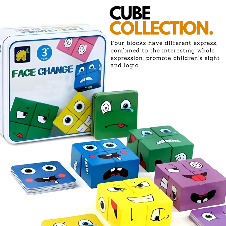EmotiPlay™ | Pädagogisches Holzspiel für Emotionen & Motorik