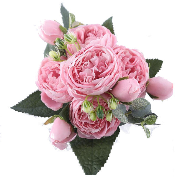 Colourful Peonies Artificial Flowers Decor