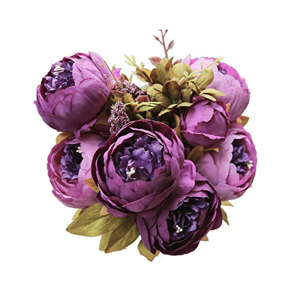 Colourful Peonies Artificial Flowers Decor