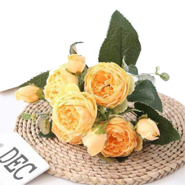 Colourful Peonies Artificial Flowers Decor