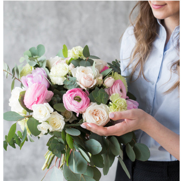 Colourful Peonies Artificial Flowers Decor