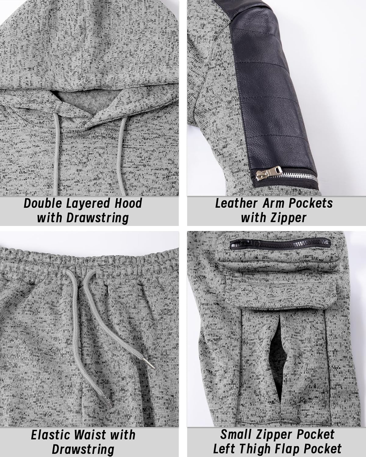 Comfortable Men's Tracksuit with Hoodie - Jason-Beige-S-State of Style