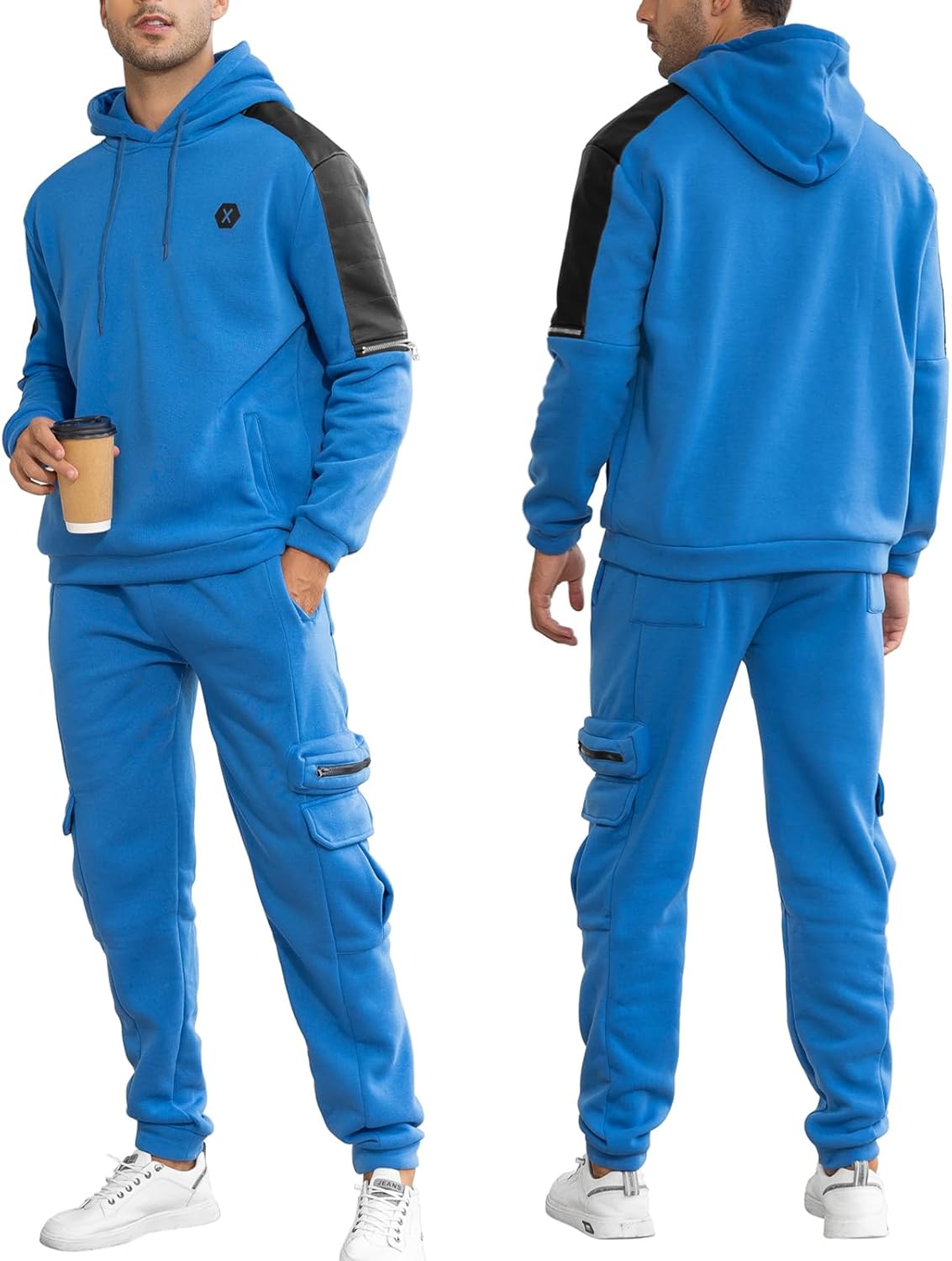 Comfortable Men's Tracksuit with Hoodie - Jason-Beige-S-State of Style