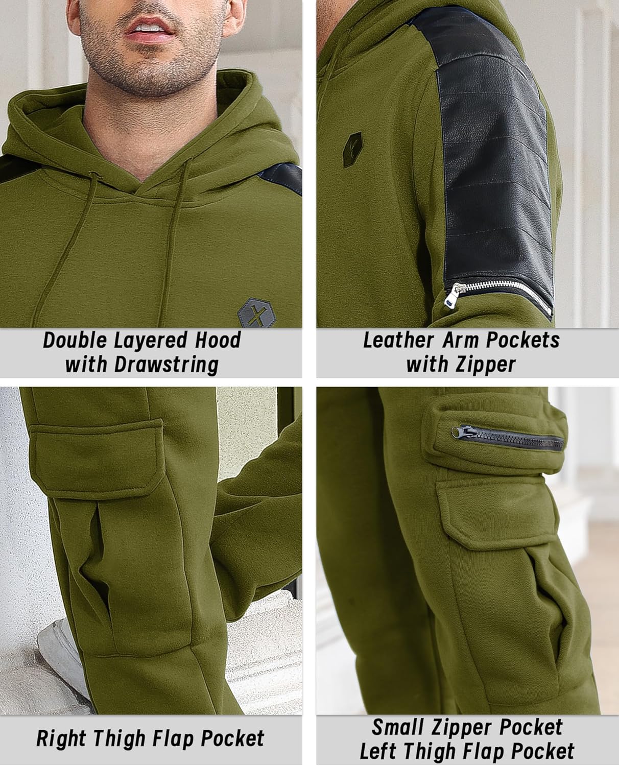 Comfortable Men's Tracksuit with Hoodie - Jason-Beige-S-State of Style