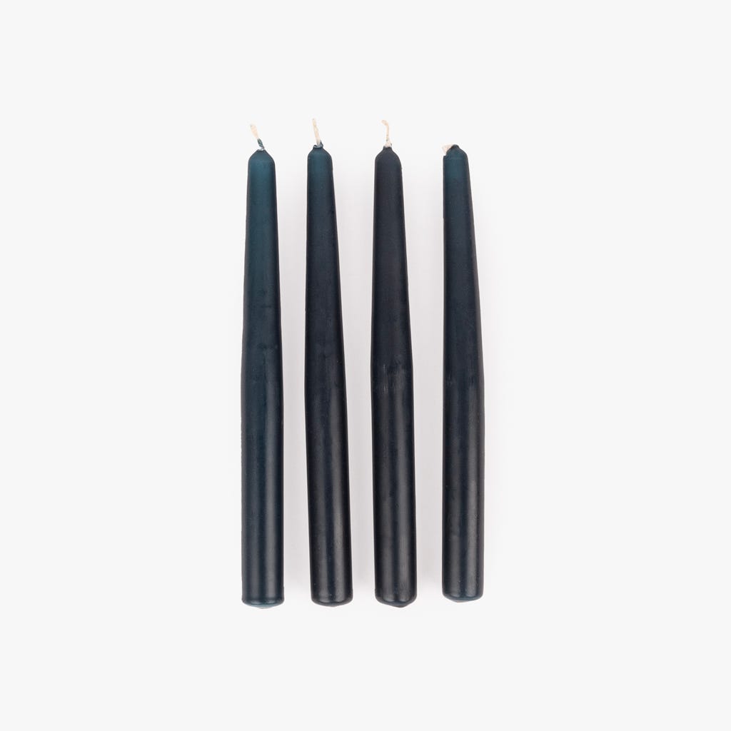 Conjunto de Velas Castiçal Azul Escuro NOX - Gato Preto