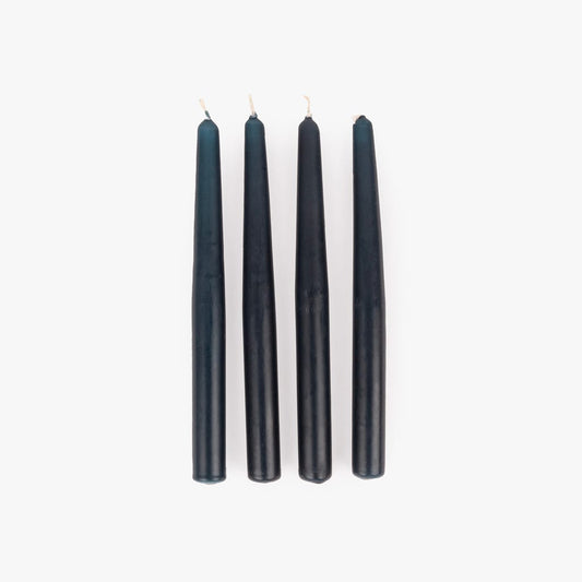 Conjunto de Velas Castiçal Azul Escuro NOX - Gato Preto