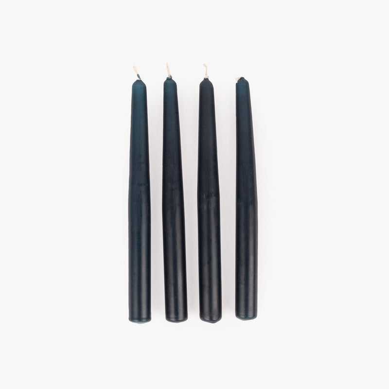 Conjunto de Velas Castiçal Azul Escuro NOX - Gato Preto