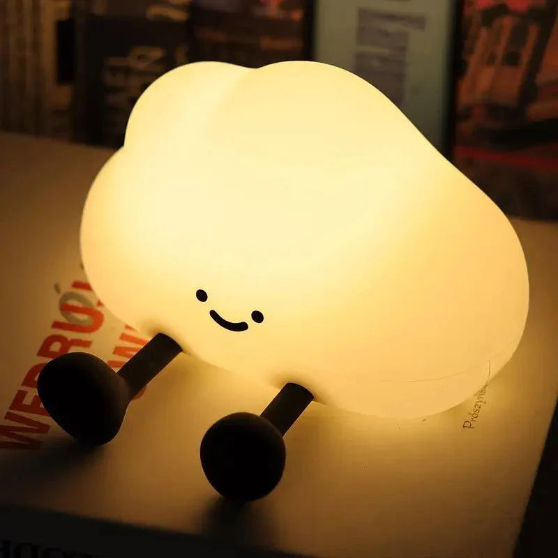 Nuvia Lumo | USB-aufladbare LED Nachttischlampe in Wolkenform mit Touch-Dimmer
