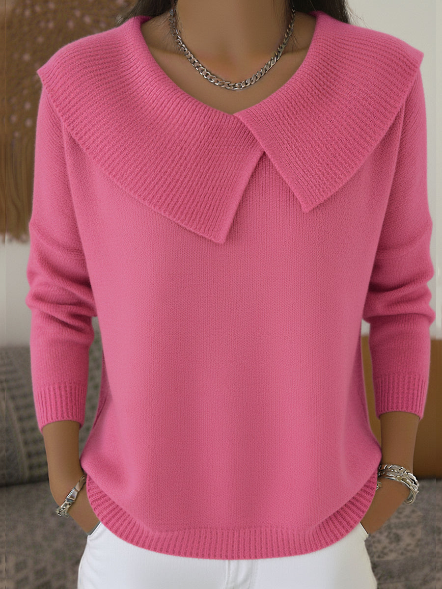 Emilia CozyKnit | Warmer Pullover mit Softkragen