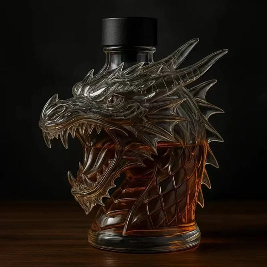 DrachenDekanter™ / Einzigartige Glasflasche für Spirituosen, legendäres Barzubehör-Geschenk für Männer