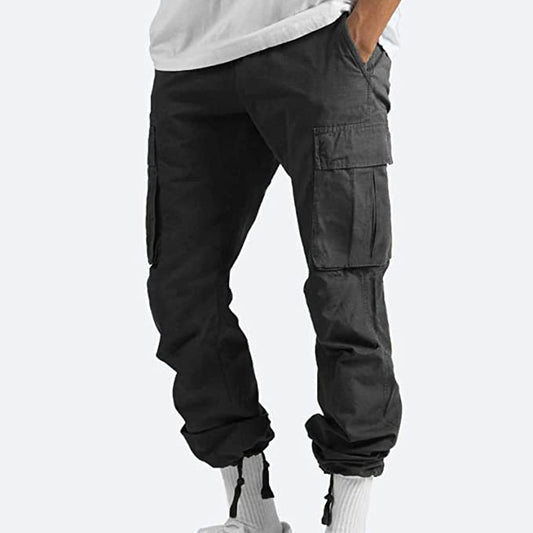 Pantaloni cargo Daan Uomo - Nero - cargo pants - Concept Palermo