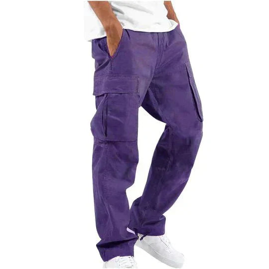 Pantaloni cargo Daan Uomo - Viola - cargo pants - Concept Palermo