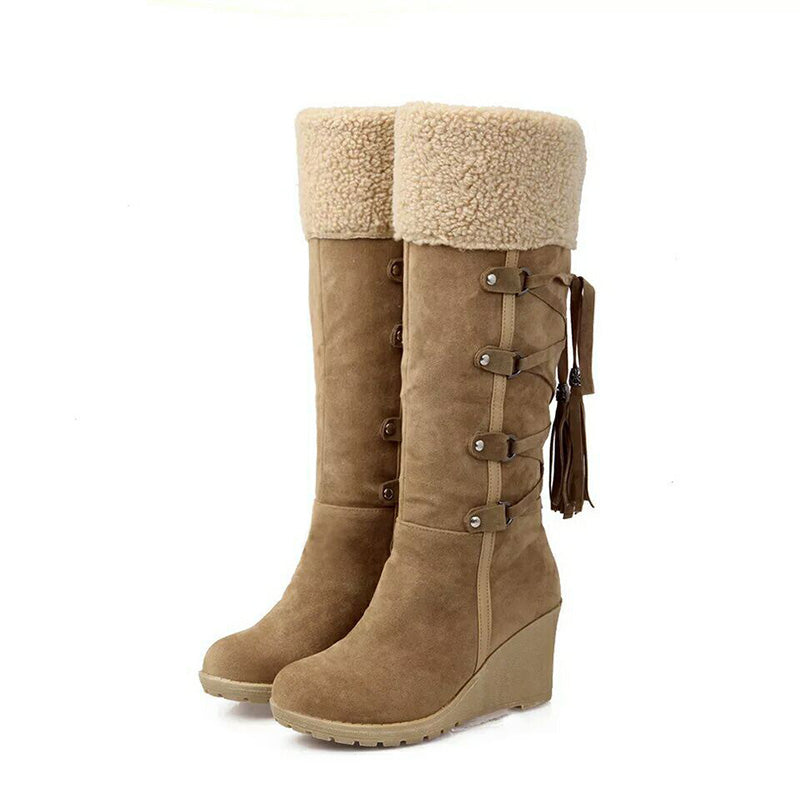 Daisy – Bottes d’hiver compensées doublées de fourrure femme