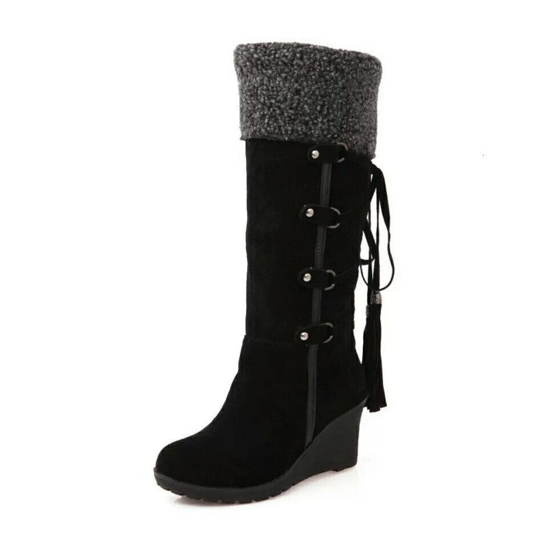 Daisy – Bottes d’hiver compensées doublées de fourrure femme