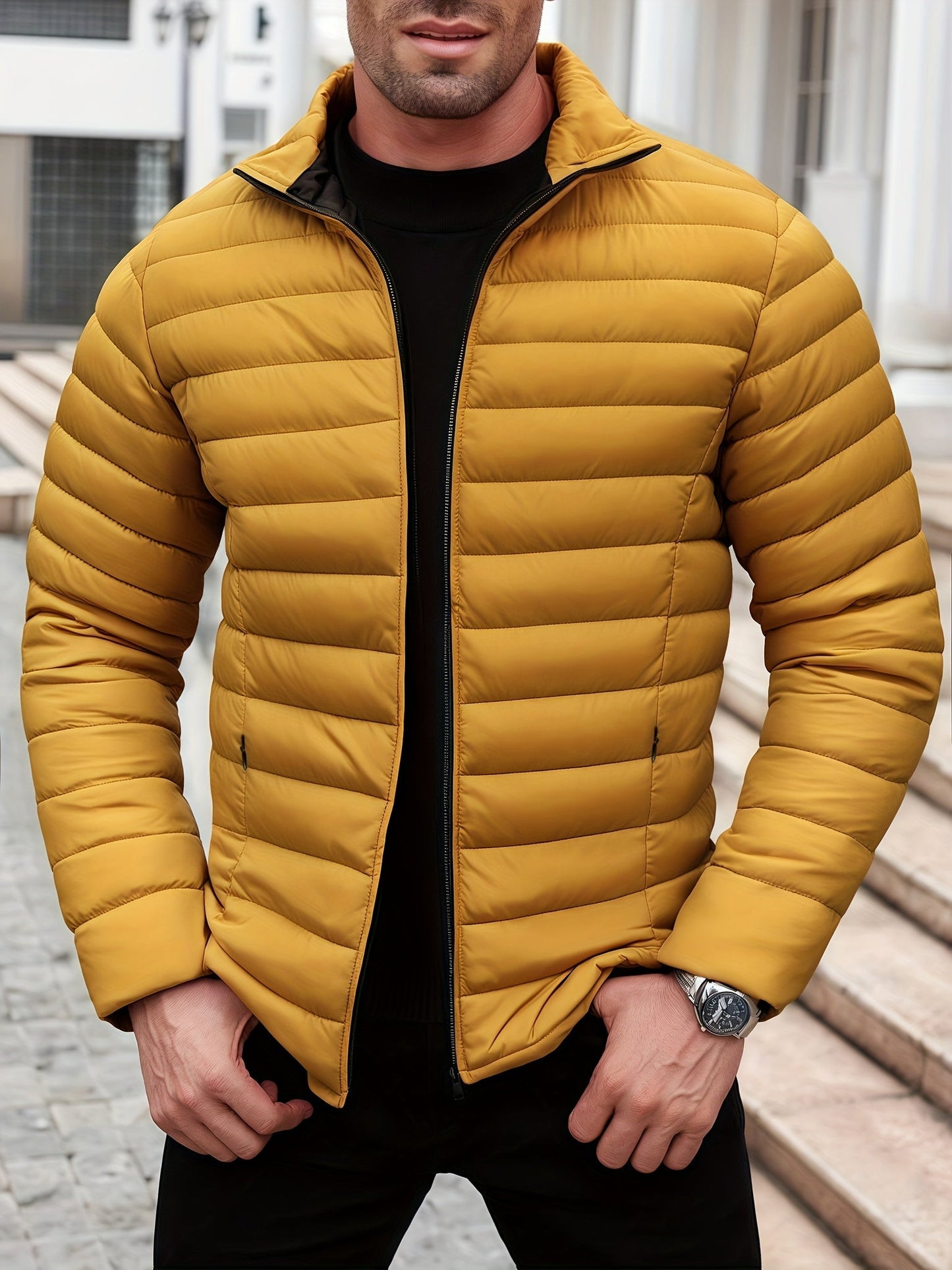 Kristian – Gesteppte Pufferjacke Mit Reißverschluss