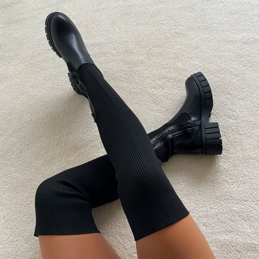 Stiefel über dem Knie