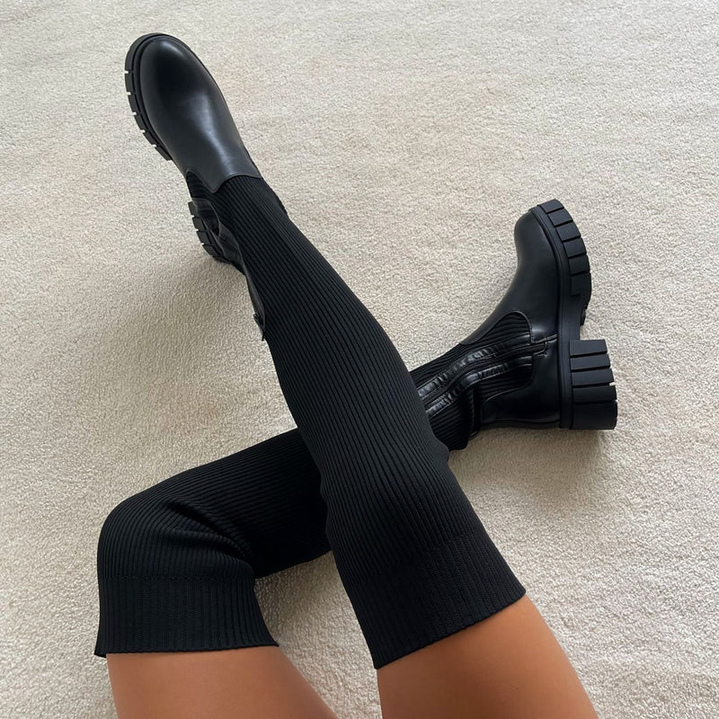 Stiefel über dem Knie