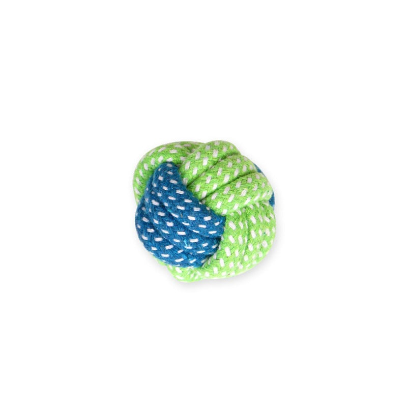 Dog Tugging Toy - Tug & Play Rope Ball-Ball with Loop 14.17 inches-Nora Luxe