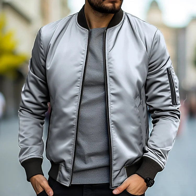 Linus Blouson pour Homme – Streetwear léger d’automne avec col montant