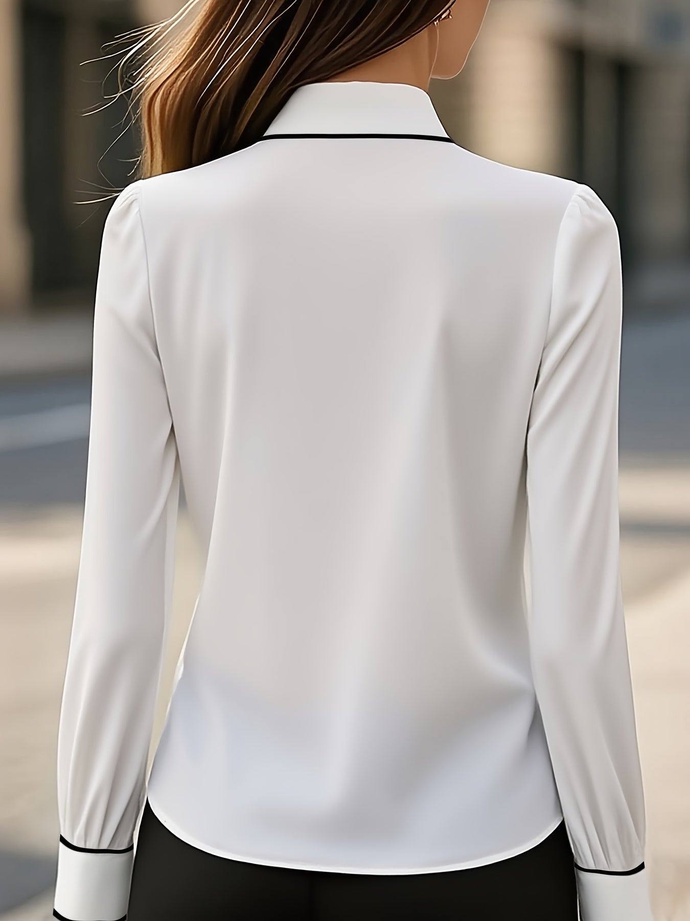 Briella - Long Sleeve Shirt With Front Tie