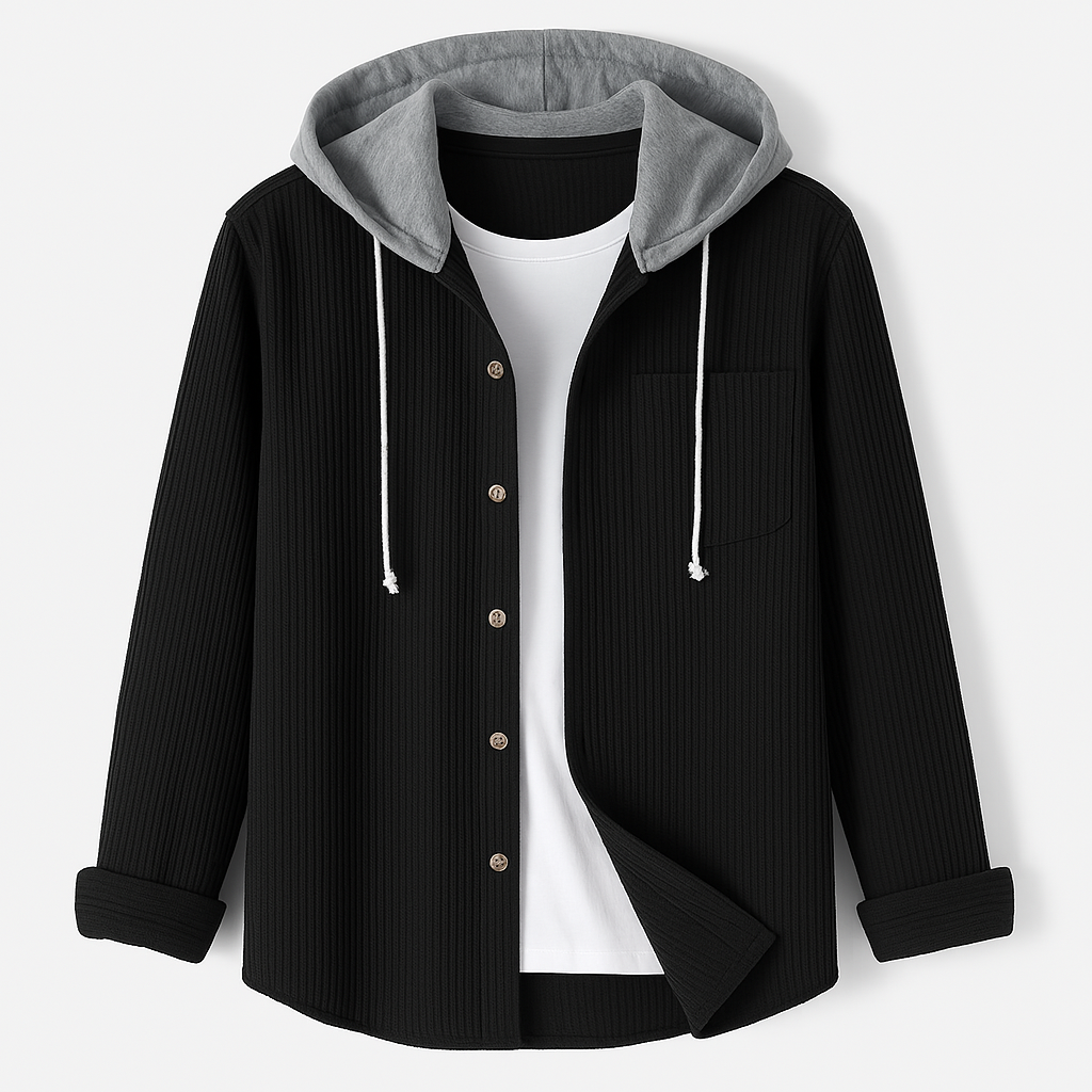 Stefan | Bluza z kapturem z sztruksu męska