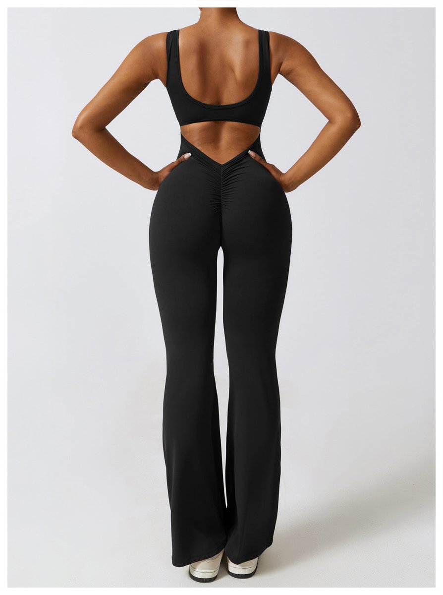 FLARE SCRUNCH JUMPSUIT | Formend & elegant