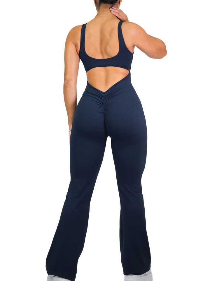 FLARE SCRUNCH JUMPSUIT | Formend & elegant