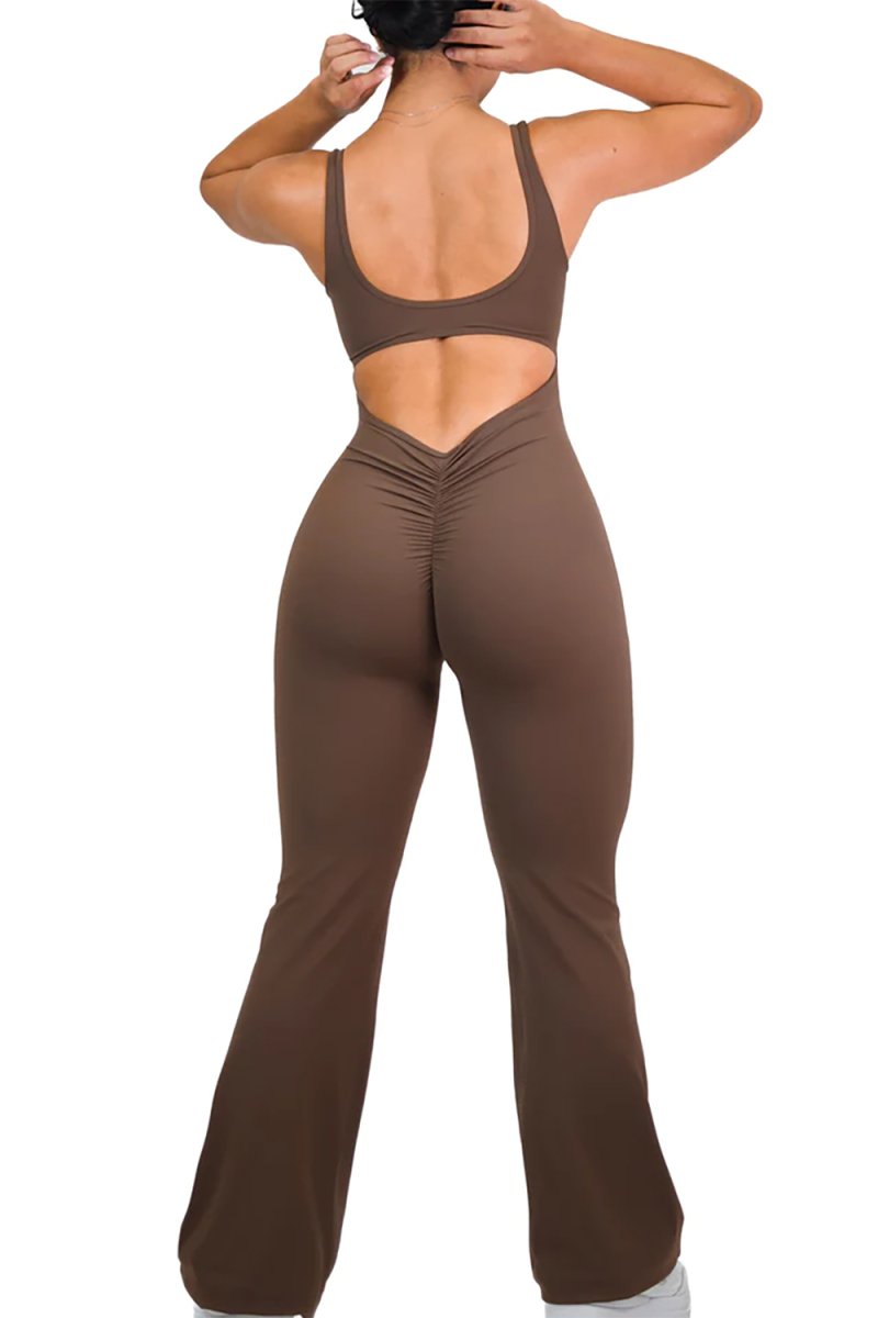 FLARE SCRUNCH JUMPSUIT | Formend & elegant