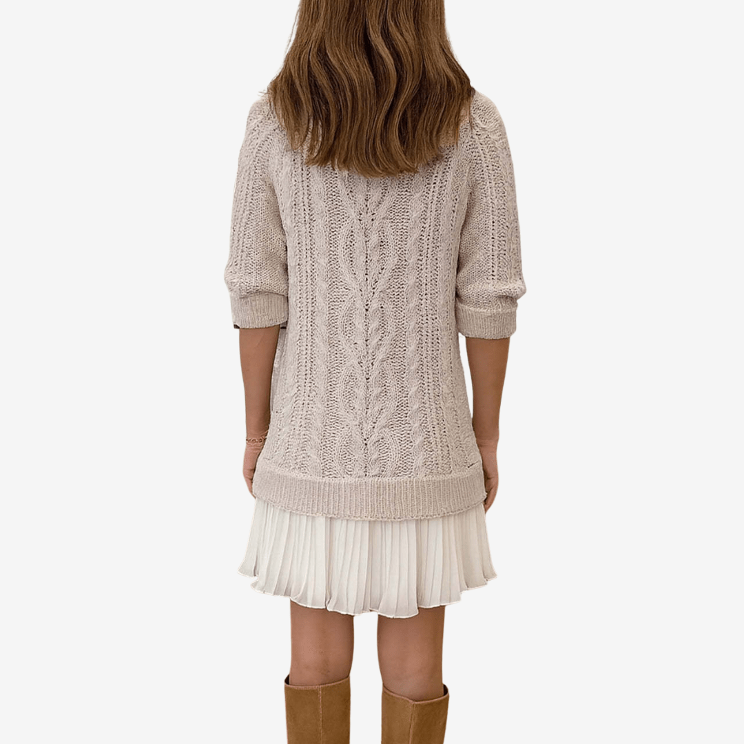 Gaely™ – Vestido de Malha com Toque Feminino - Ines Braga
