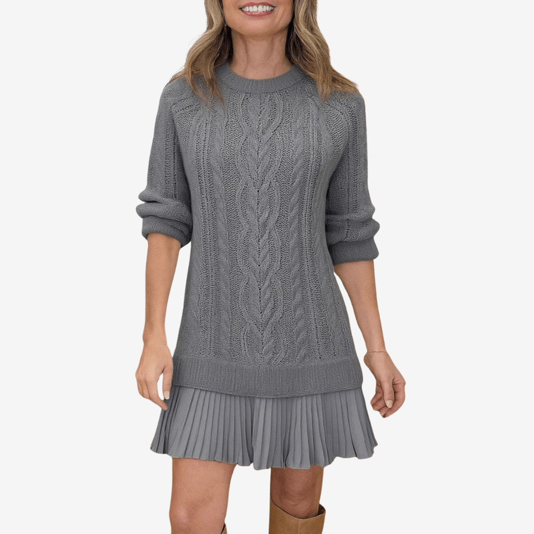 Gaely™ – Vestido de Malha com Toque Feminino - Ines Braga