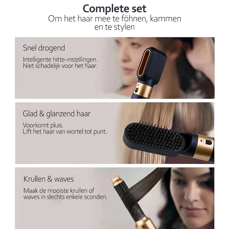 5-in-1 Multi-Haarstyler met Ionentechnologie - AuraStyle