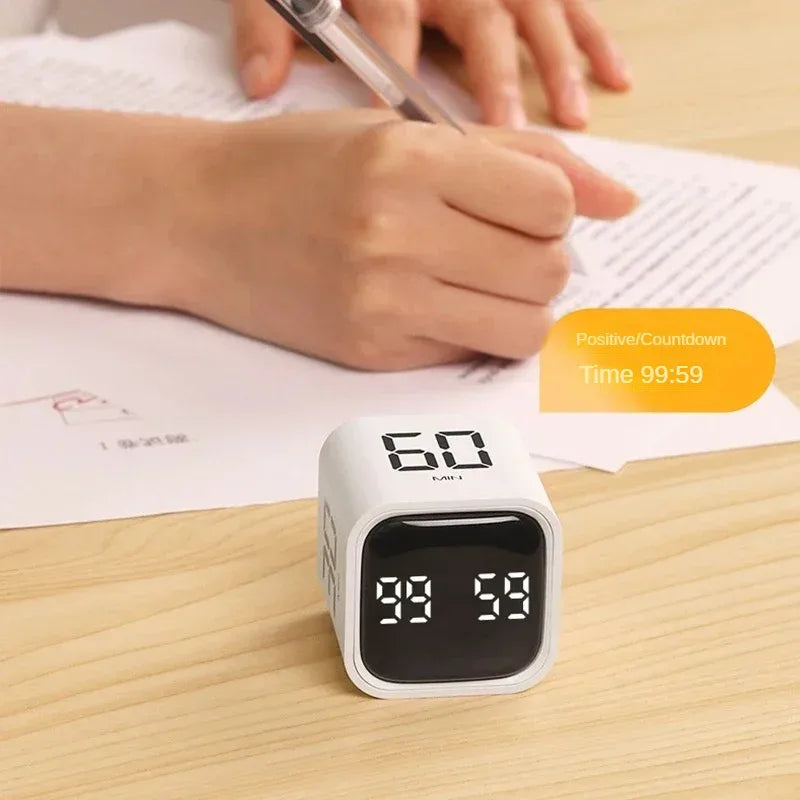 Handy Timer with Gravity Sensor - TimeMaster-White-Nora Luxe