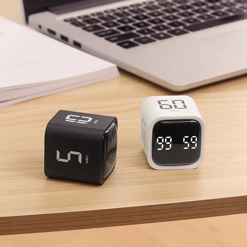 Handy Timer with Gravity Sensor - TimeMaster-White-Nora Luxe
