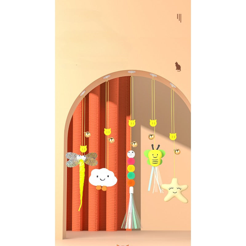 Hanging Cat Toy - PlayfulPounce-Caterpillar-Nora Luxe