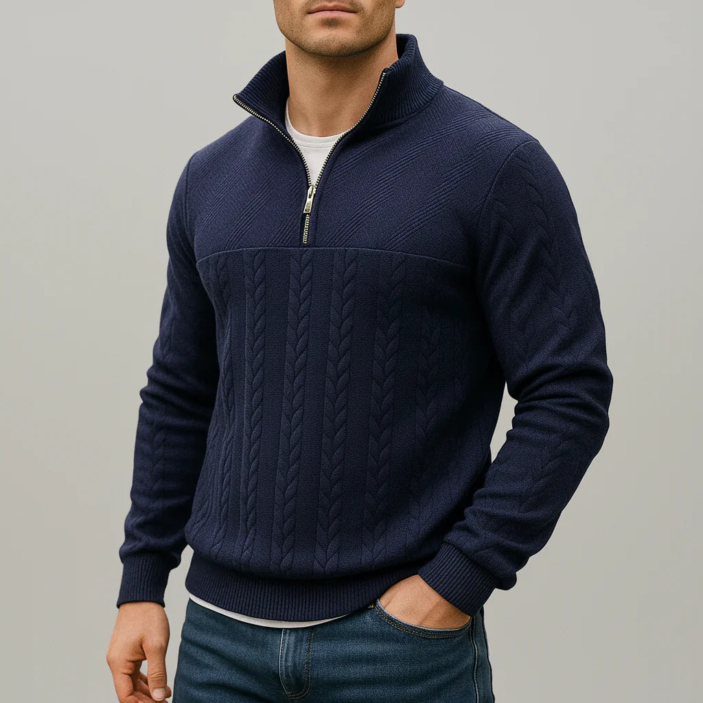 Roma Hochwertiger Halbzip Pullover