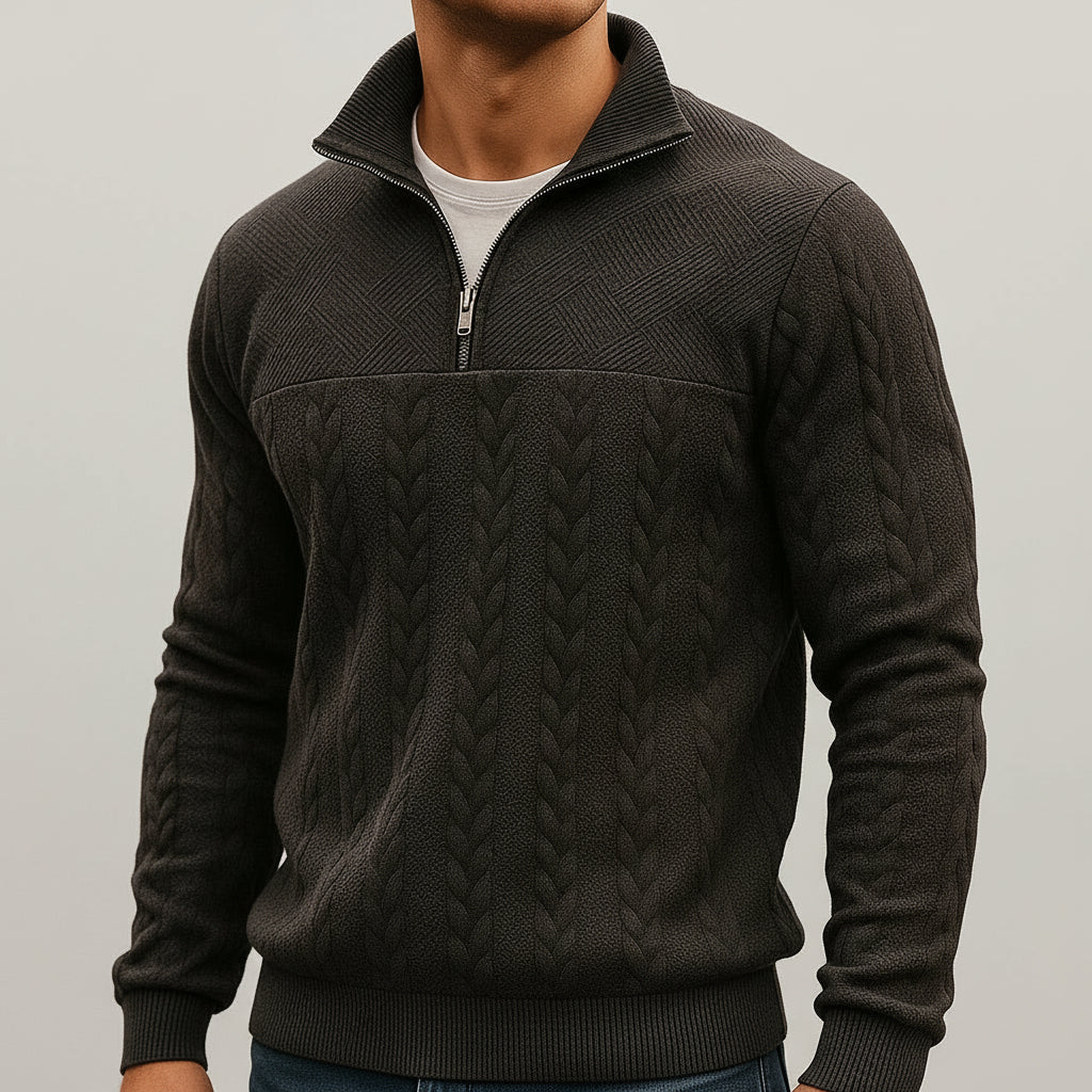 Roma Hochwertiger Halbzip Pullover